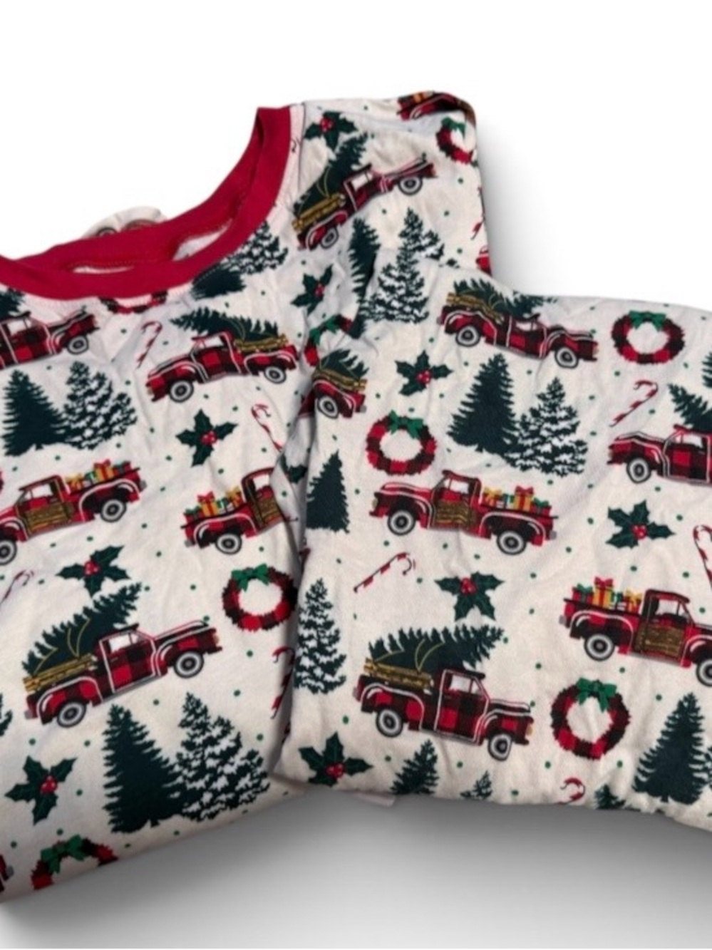 Men's size XL | Children's Place White Holiday Print Pajama Set